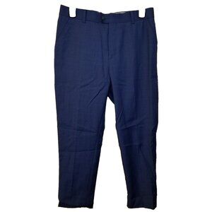 CLASS CLUB GOLD LABEL Modern Fit Big Boys Size 18 Flat Front Navy Dress Pants